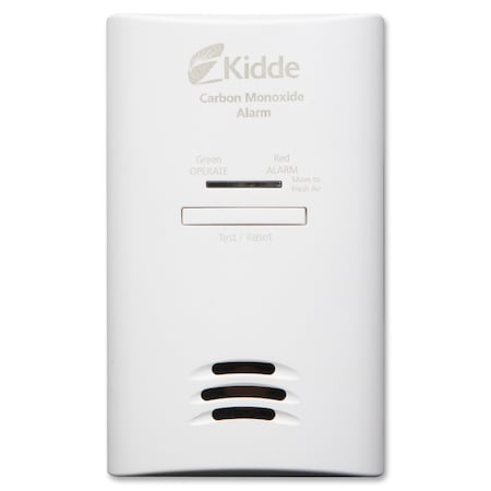 Kidde Carbon Monoxide Alarm, Alarm Audible Alert, Battery; AC Supply KID21025759
